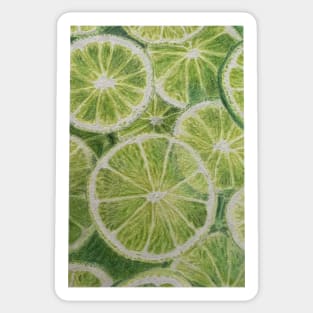 Lime Drawing Sticker